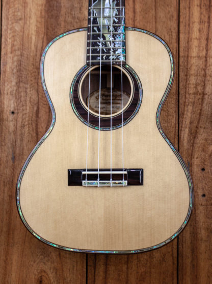 Tenor Ukulele - Engelmann Spruce Top, Walnut Back and Sides - Image 5