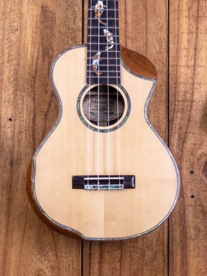 Super Concert Ukulele - Engelmann Spruce Top, Acacia Back and Sides - Image 6