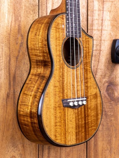 Super Concert Ukulele - Hawaiian Koa Top, Back and Sides - Image 7