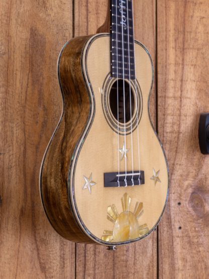 Custom Build #189 - Engelmann Spruce/Spalted Mango Concert Ukulele - Image 6