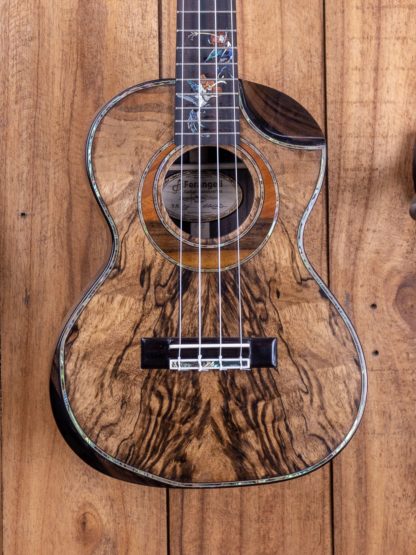 Custom Build #195 - Spalted Mango/Philippine Ebony Tenor Ukulele - Image 5