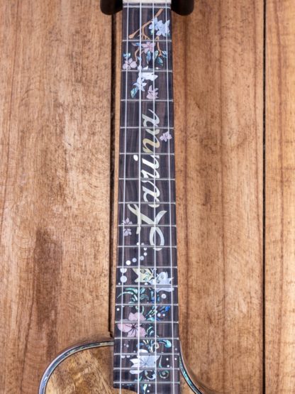 Custom Build #236 - Super Concert Thin Body Ukulele - Figured Mango Top, Philippine Ebony Back and Sides - Image 10