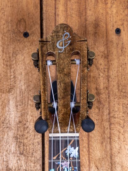 Custom Build #236 - Super Concert Thin Body Ukulele - Figured Mango Top, Philippine Ebony Back and Sides - Image 11