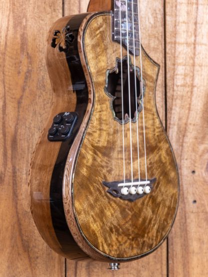 Custom Build #236 - Super Concert Thin Body Ukulele - Figured Mango Top, Philippine Ebony Back and Sides - Image 5