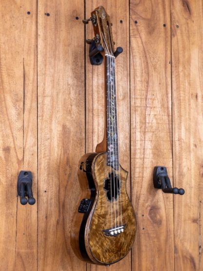 Custom Build #236 - Super Concert Thin Body Ukulele - Figured Mango Top, Philippine Ebony Back and Sides - Image 2