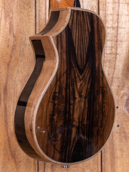 Custom Build #236 - Super Concert Thin Body Ukulele - Figured Mango Top, Philippine Ebony Back and Sides - Image 6