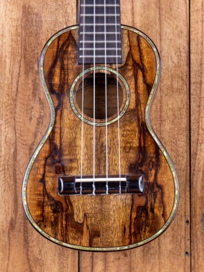 Era-Series Spalted Mango Super Soprano Ukulele - Image 5