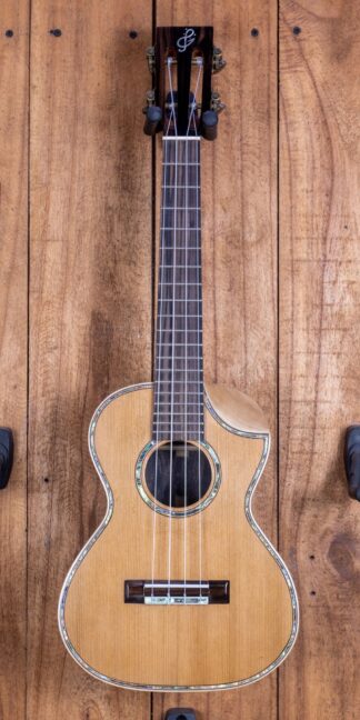 Tenor Ukulele - Western Red Cedar top, Philippine Ebony back and sides